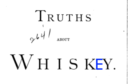 Les vérités sur le whiskey